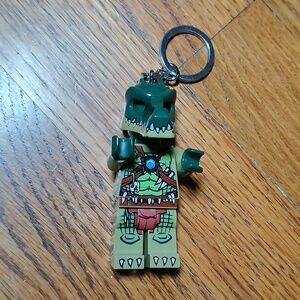 Lego Crocodile Key Chain with light
